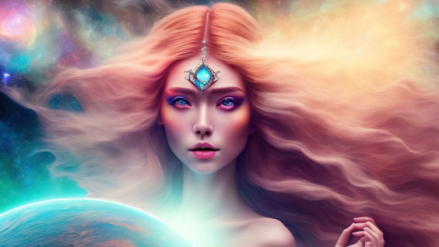Donna con capelli lunghi e ciondolo sulla fronte © Pixabay.