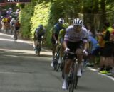 Pogacar e Narvaez nella prima tappa del Giro d'Italia © Screenshot Eurosport