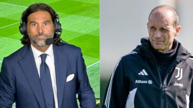Daniele Adani, ex calciatore ed ora cronista Rai - Foto © Instagram/Adani. Massimiliano Allegri, allenatore della Juve. Foto © Instagram/Adani