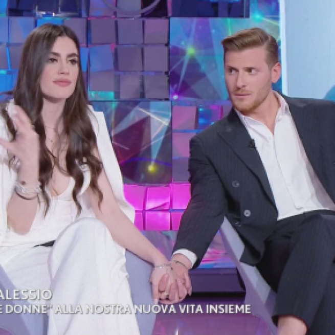 Lavinia Mauro e Alessio Corvino (© Verissimo Mediaset).