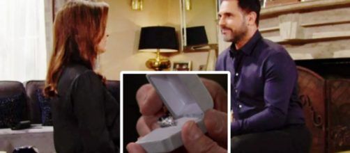 Scena di Beautiful in cui Bill chiede a Sheila di sposarlo, screenshot © CBS