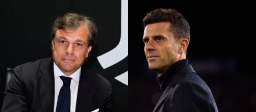 Cristiano Giuntoli, direttore sportivo della Juventus. Foto © Juventus. Thiago Motta, allenatore della Juve. Foto © Juventus