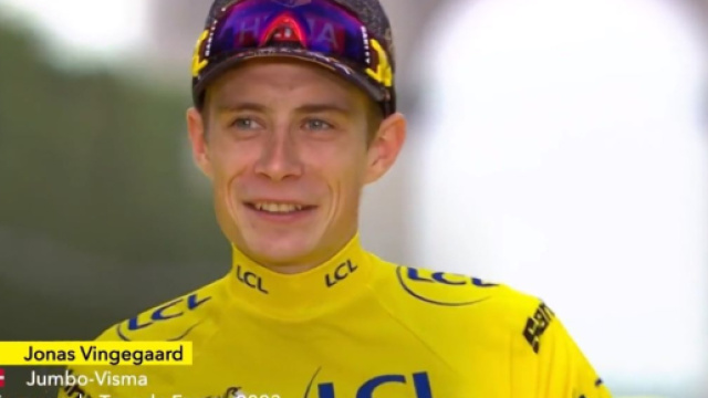 Jonas Vingegaard - Screenshot © Eurosport.