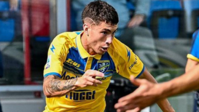 Matias Soulé, con la maglia del Frosinone - Foto profilo Instagram © matiassoule11
