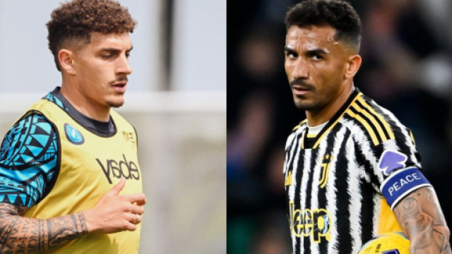 Giovanni Di Lorenzo, terzino del Napoli. Foto © Official SSC Napoli. Danilo, difensore della Juventus. Foto © Juventus