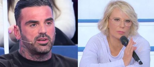 Mario Cusitore e Maria De Filippi - screenshot © Canale 5.