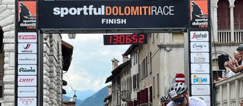 L'arrivo della Dolomiti Race 2024 © Instagram Dolomiti Race