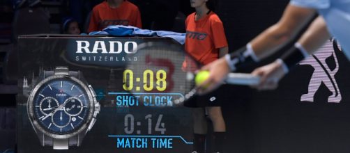 Lo shot clock tra un punto e l'altro - © tennis.com.