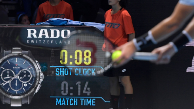 Lo shot clock tra un punto e l'altro - © tennis.com.