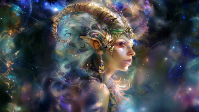 Segno del Capricorno - Immagine creata con © IA Midjourney.