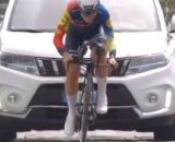 Elisa Longo Borghini nella crono dei Campionati italiani di ciclismo - Screenshot © Raisport