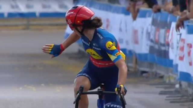 Elisa Longo Borghini - Screenshot © Rai sport