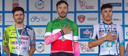 Il Campione d'Italia di ciclismo Alberto Bettiol - Screenshot © Eurosport.