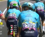 Mark Cavendish in ritardo al Tour de France - Screenshot © Eurosport