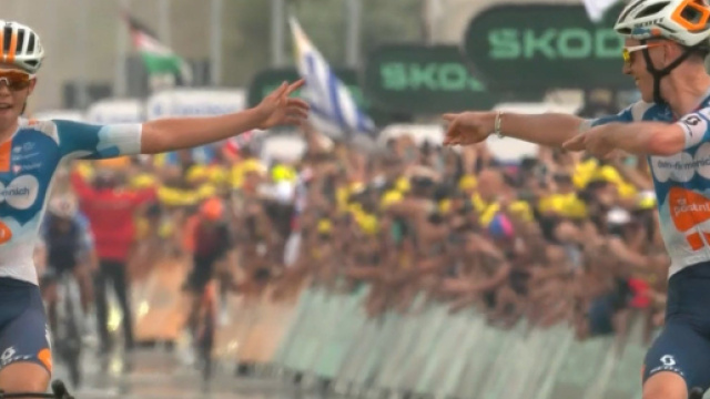 La vittoria di Romain Bardet a Rimini - Screenshot &copy; Eurosport