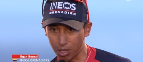 Egan Bernal, una delle stelle del Giro di Svizzera - Screenshot © Eurosport.