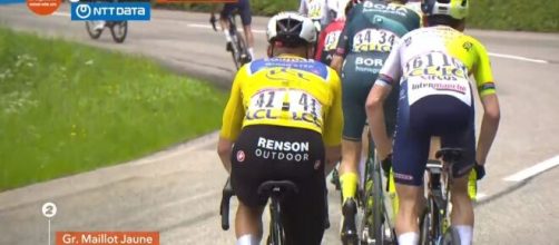 Remco Evenepoel sul Collet d'Allevard - Screenshot © Eurosport