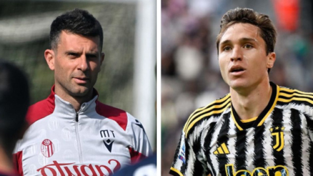 Thiago Motta, ex allenatore del Bologna. Foto © Bologna FC. Federico Chiesa, attaccante della Juventus. Foto © Juventus