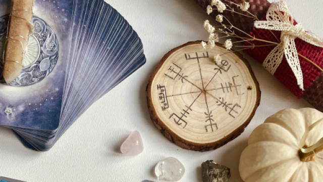 Carte di tarocchi e cristalli - &copy; Pexels.