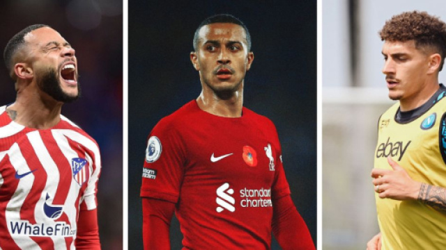 Memphis Depay. Foto © X/Depay. Thiago Alcantara. Foto © X/Alcantara. Giovanni Di Lorenzo, terzino del Napoli. Foto © Official SSC Napoli