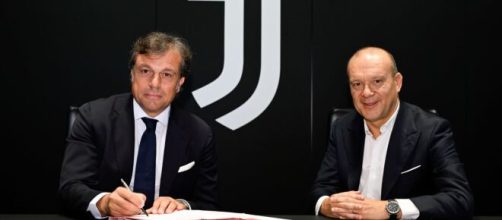 Cristiano Giuntoli e Maurizio Scanavino, dirigenti Juventus ©️ foto presa da sito Juventus