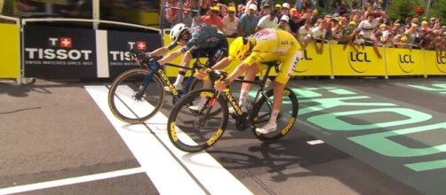 La vittoria di Jonas Vingegaard nell'11° tappa del Tour de France - Screenshot © Eurosport