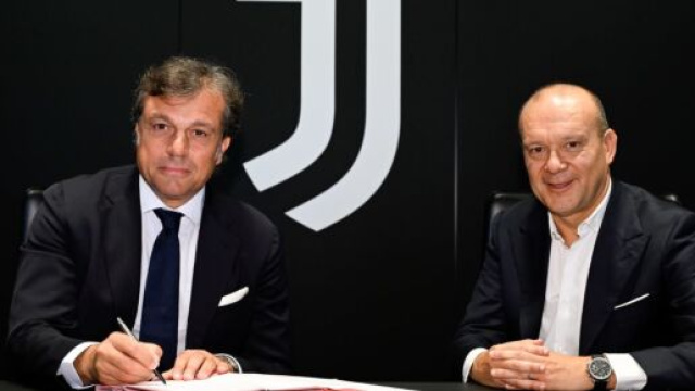 Cristiano Giuntoli e Maurizio Scanavino, dirigenti Juventus &copy;️ foto presa da sito Juventus