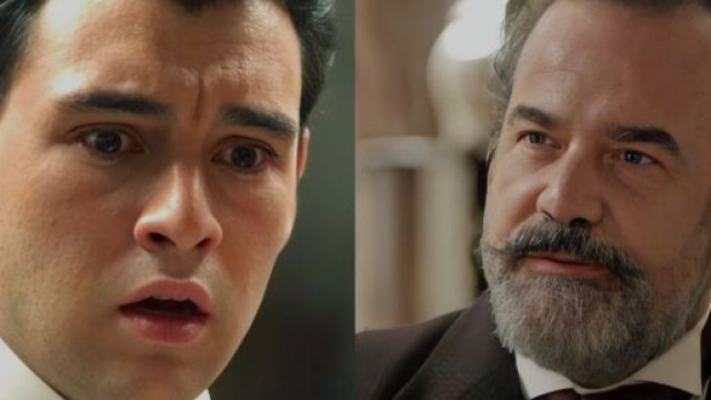 Curro e Alonso in una scena de La Promessa &copy; Canale 5.