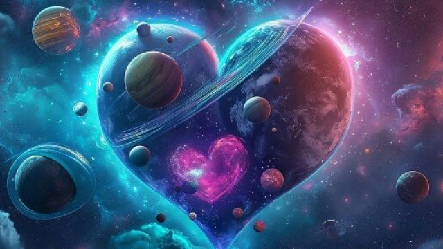 Un cuore nell'universo, Foto &copy; Pixabay.