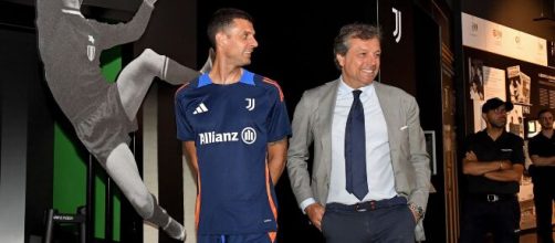 Thiago Motta e Cristiano Giuntoli, allenatore e direttore sportivo della Juventus. Foto © Juventus. Massimiliano Allegri. Foto © Juventus.