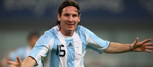 Leo Messi con la maglia dell'Argentina alle Olimpiadi 2008 © sito ufficiale IOC