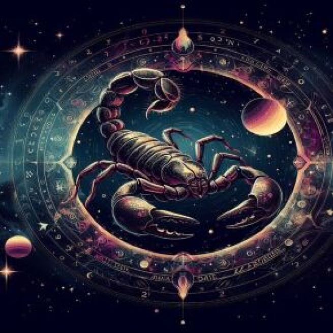Segno dello Scorpione generato con © AI Copilot