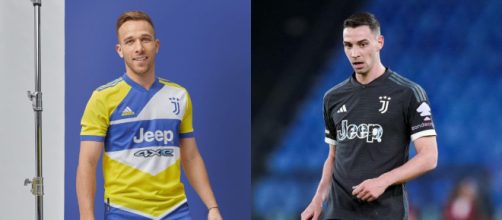 Arthur, centrocampista della Juventus. Foto © Facebook/Arthur. Mattia De Sciglio, difensore della Juve. Foto © Facebook/De Sciglio