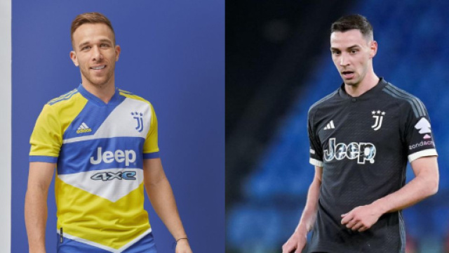 Arthur, centrocampista della Juventus. Foto © Facebook/Arthur. Mattia De Sciglio, difensore della Juve. Foto © Facebook/De Sciglio