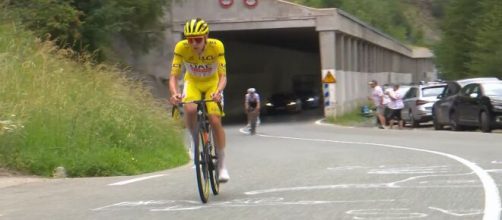 Tadej Pogacar al Tour de France 2024 - Screenshot © Eurosport