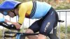 Olimpiadi Parigi 2024: Wout van Aert prova il percorso con una doppia ruota lenticolare