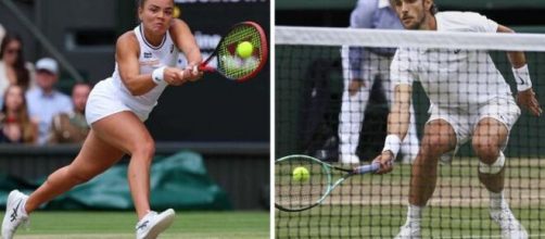 Jasmine Paolini e Lorenzo Musetti a Wimbledon - Foto © Il Tirreno