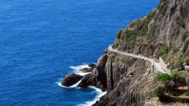 Tratto della Via dell'Amore dall'alto © Pixabay