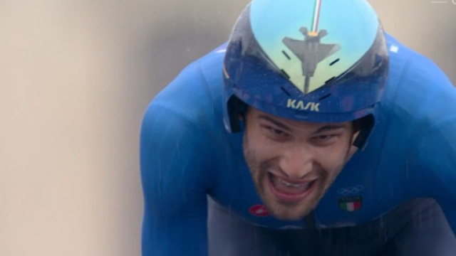 Filippo Ganna - Screenshot © Eurosport