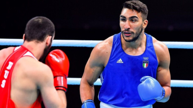 Il pugile italiano Aziz Abbes Mouhiidine © FPI