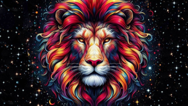 Segno zodiacale del Leone - © Bing IA.