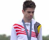 Wout van Aert sul podio di Parigi 2024 Screenshot © Europsort