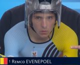 Remco Evenepoel, oro nella crono delle Olimpiadi di Parigi 2024 - Screenshot © Eurosport
