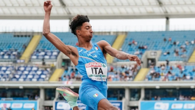 Il lunghista italiano Mattia Furlani ©FIDAL