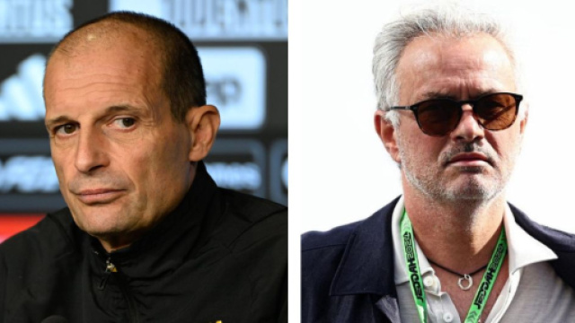 Massimiliano Allegri. Foto © Juventus FC. José Mourinho, allenatore del Fenerbahçe. Foto © Mourinho