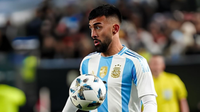 Nico Gonzalez con la maglia dell'Argentina &copy; profilo Instagram nicoigonzalez