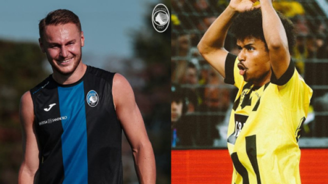 Teun Koopmeiners, centrocampista dell'Atalanta. Foto &copy; Atalanta. Karim Adeyemi, esterno del Borussia Dortmund. Foto &copy; X/Adeyemi