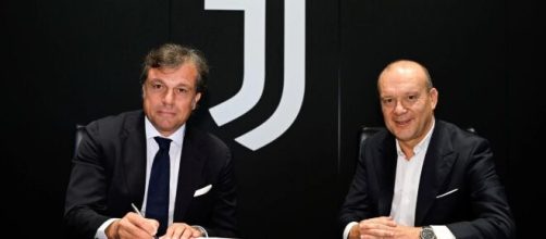 Cristiano Giuntoli e Maurizio Scanavino, dirigenti della Juventus. Foto © Juventus