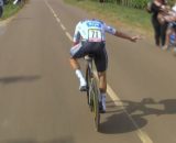 Remco Evenepoel nella cronometro del Tour de France - Screenshot Eurosport