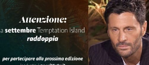 Cartello su Temptation Island e Filippo Bisciglia- screenshot © X/Canale 5.